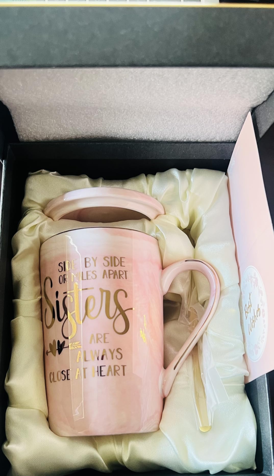 Teacher Gifts, Teacher Appreciation Gift Set 18oz Coffee Mug | Metal Glaze Ceramic Mug, Lid, Spoon, Card, Gift Box, Ideal for Back to School, Retirement and Thank You Teacher Gifts for Men customer photo 2