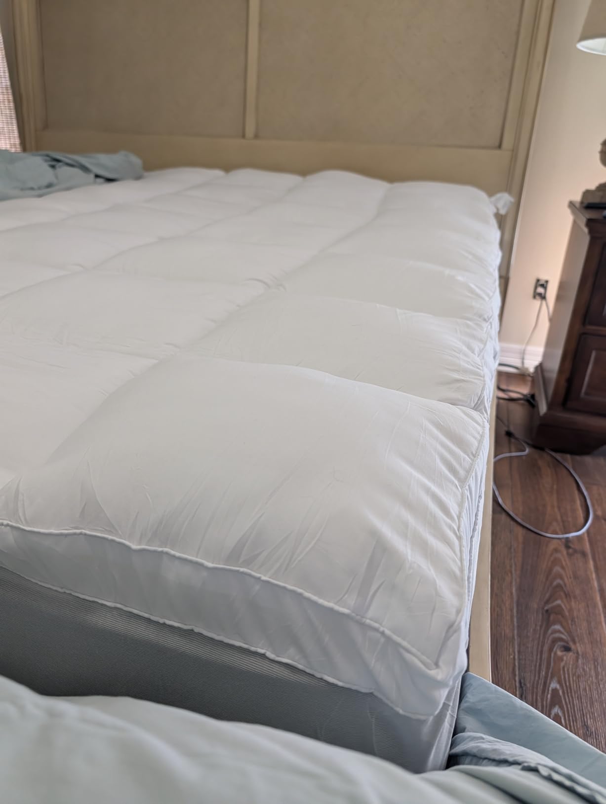 ELEMUSE Twin XL Mattress Topper for College Dorm, Thick Pillow Top Bed Pad - Extra long twin mattress pad with deep pocket, plush college dorm room essential for girls & guys, ideal for back to school customer photo 2