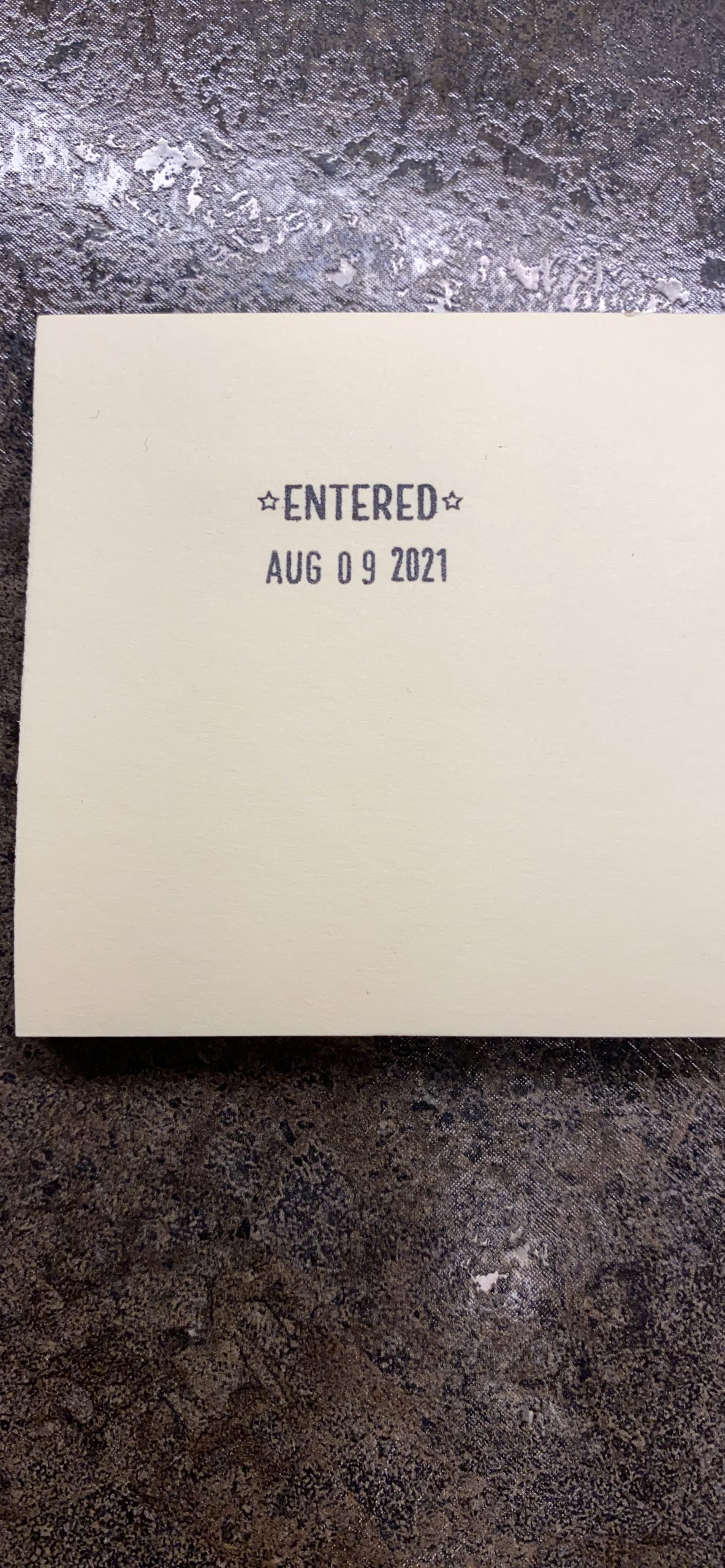 ExtraMark Ultra Dater Self-Inking Rubber Date Office Stamp with 'Due by:' Phrase & Date - Style 2, Red Ink, 12-Year Band customer photo 1