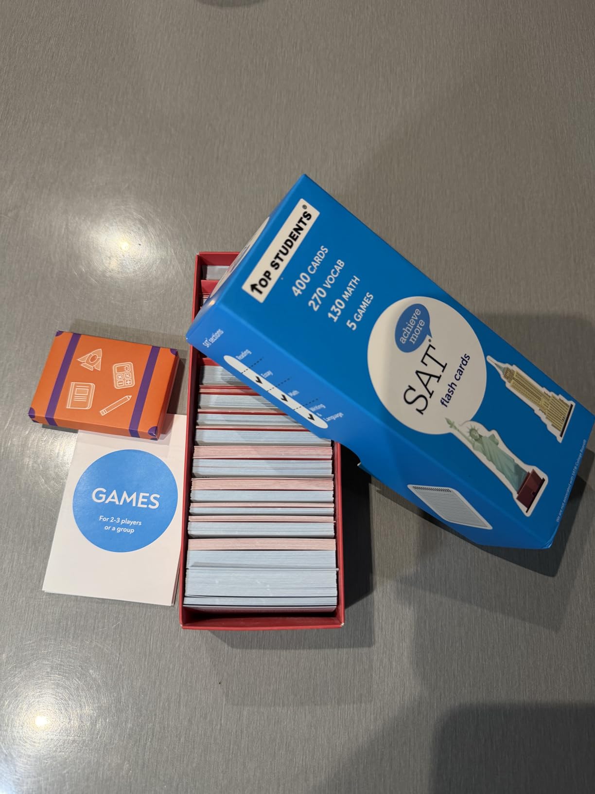 SAT Flash Cards 2026-2027 | 400 SAT Vocabulary + SAT Math Flash Cards | SAT Prep | SAT Math Cards | SAT Vocab Cards | SAT Prep Cards | SAT Words | SAT Classroom and Home Kit | SAT Digital Prep customer photo 2