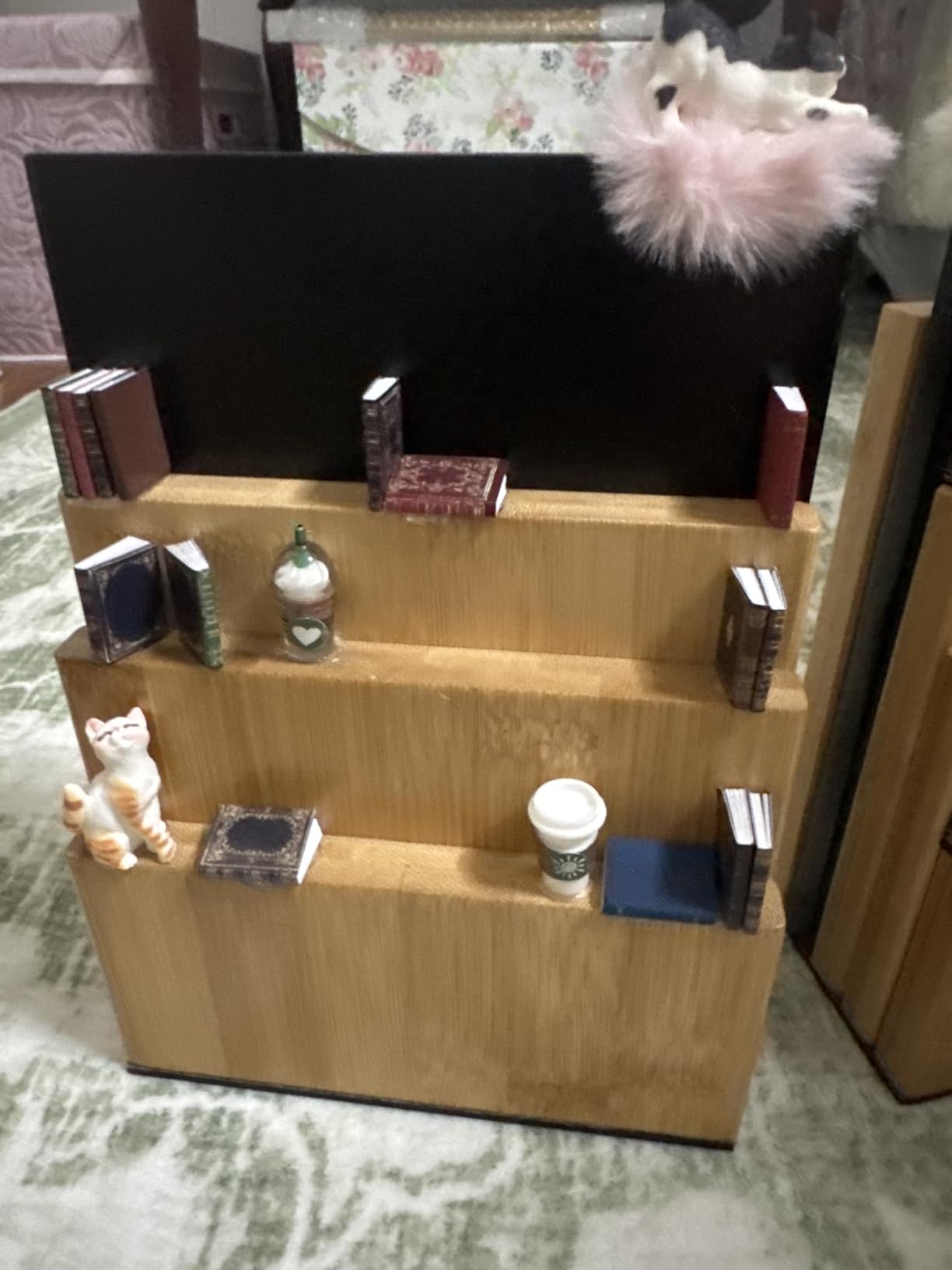 Skylety 24 Pieces 1:12 Scale Miniatures Dollhouse Books, Classic Style | Realistic Mini Books with Flippable Pages customer photo 2
