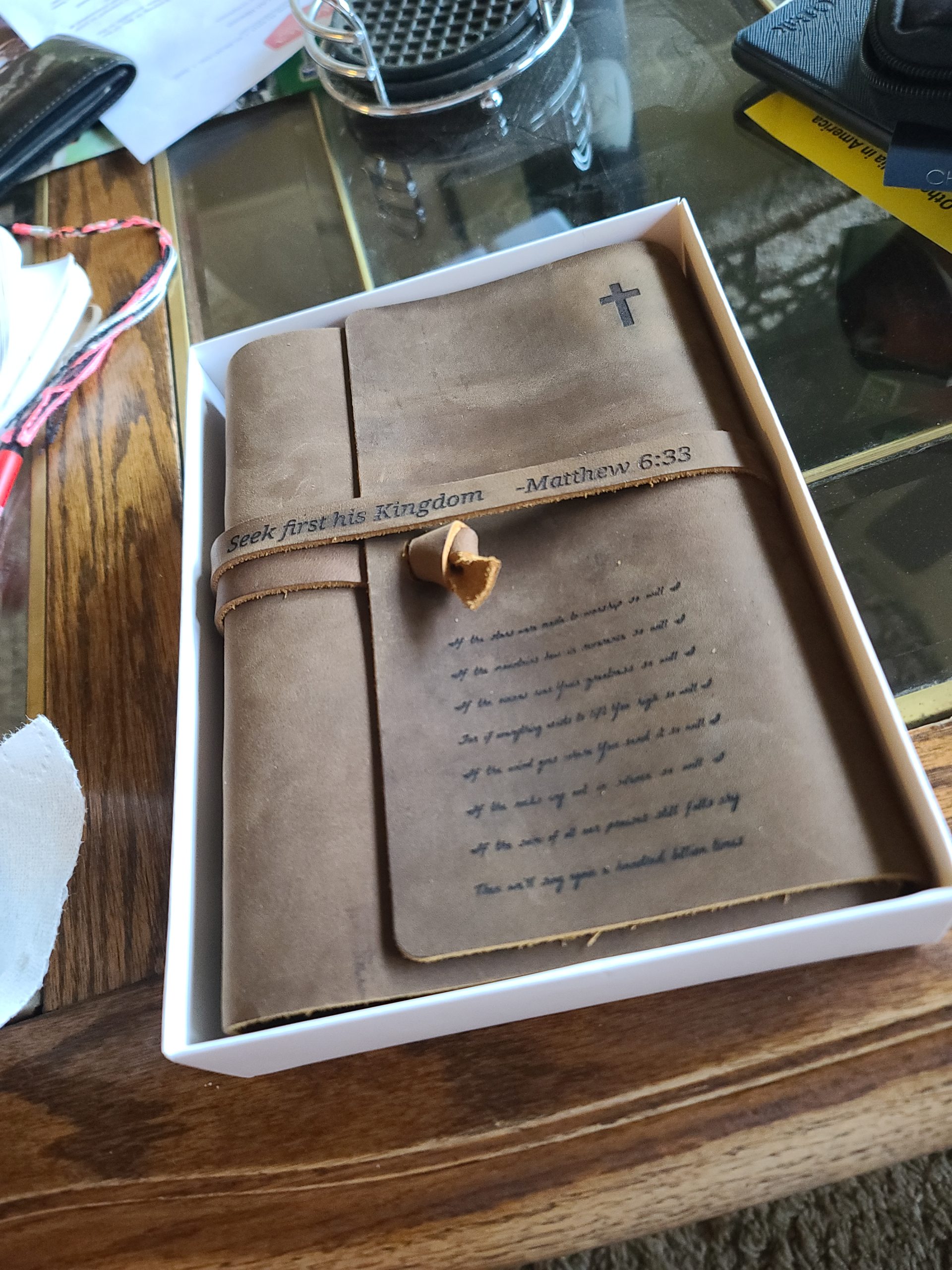 Leather Bound Journal for Men Women, Genuine Leather Journal Notebook for Writing 240 Pages 6x8 inches (A5), Vintage Personalized Journal for Gift, Work, Travel, Artist, Brown customer photo 2
