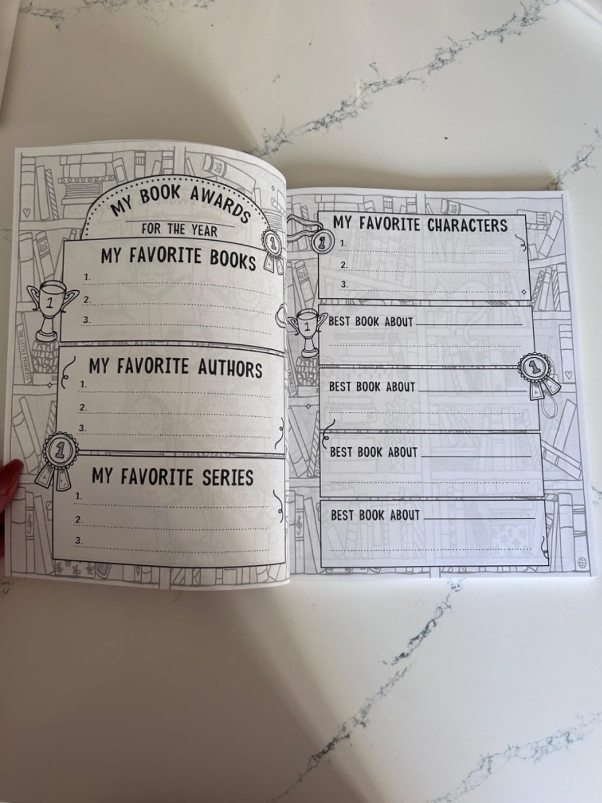 Reading Log: A Book Review Journal For Kids - With Interactive Writing Prompts - Ages 7-12 customer photo 2