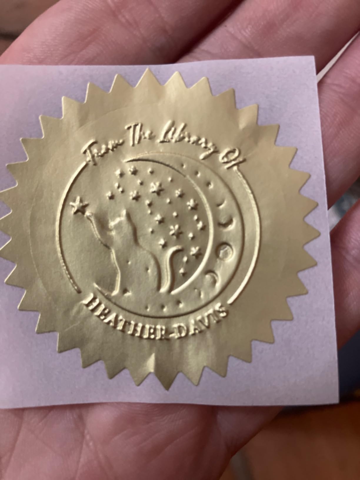 10+ Designs Custom Book Embosser with Your Name from the Library of, Book Belongs to, Floral Ex Libris, Great Book Lover Gift 1 x 5/8