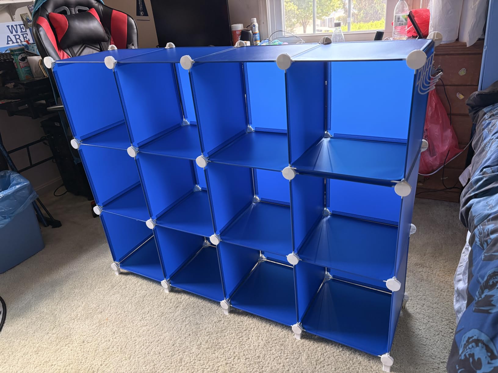AWTATOS 12 Cube Storage Organizer, Closet Organizer Storage Shelves, White customer photo 1