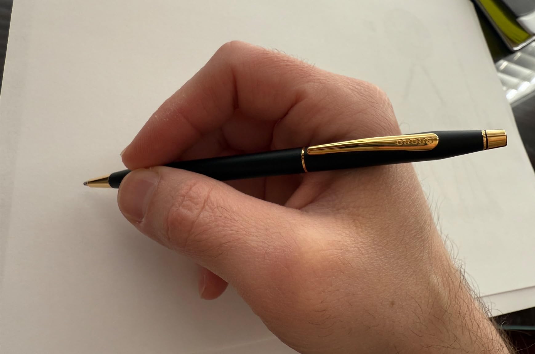 Cross Classic Century 23KT Gold Ballpoint Pen, Medium Point, Black Ink | Refillable Pen for Effortless Writing, Durable Construction, Premier Distinctive Look, Gift-Ready Presentation customer photo 2