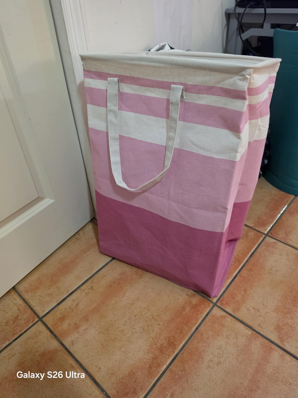 HomeHacks 2 Pack Large Laundry Baskets, Laundry Hampers Bags (Grey 75Lx2) | Waterproof, Freestanding, Collapsible Clothes Hamper with Reinforced Handles in Laundry Room, Dorm, Bathroom, Bedroom customer photo 1