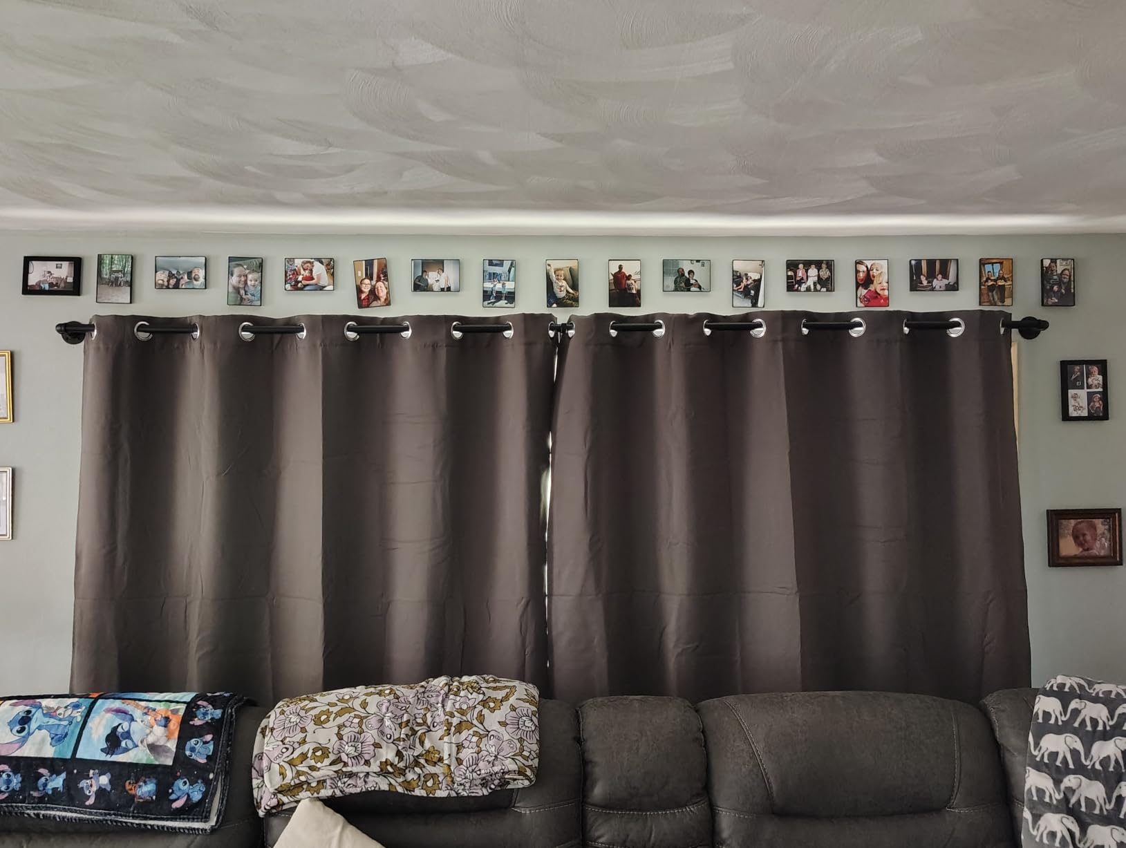 NICETOWN Pure White 100% Blackout Lined Curtains, 2 Thick Layers Narrow Wide Window Treatment Panels Thermal Insulated Drapes for Kitchen Small Window (1 Pair, 37 inches Width x 63 inches Length Each Panel) customer photo 2