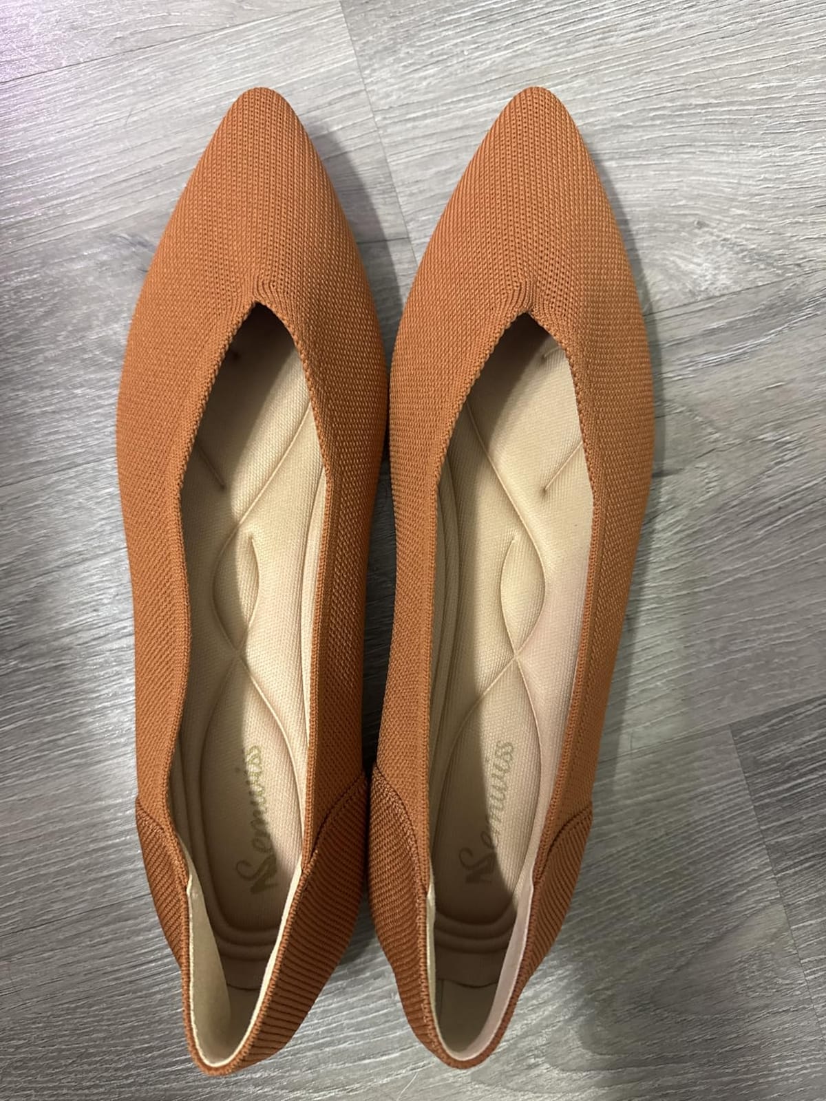 Semwiss Women's Ballet Flats Comfortable Work Dressy Pointed Toe Shoes customer photo 2