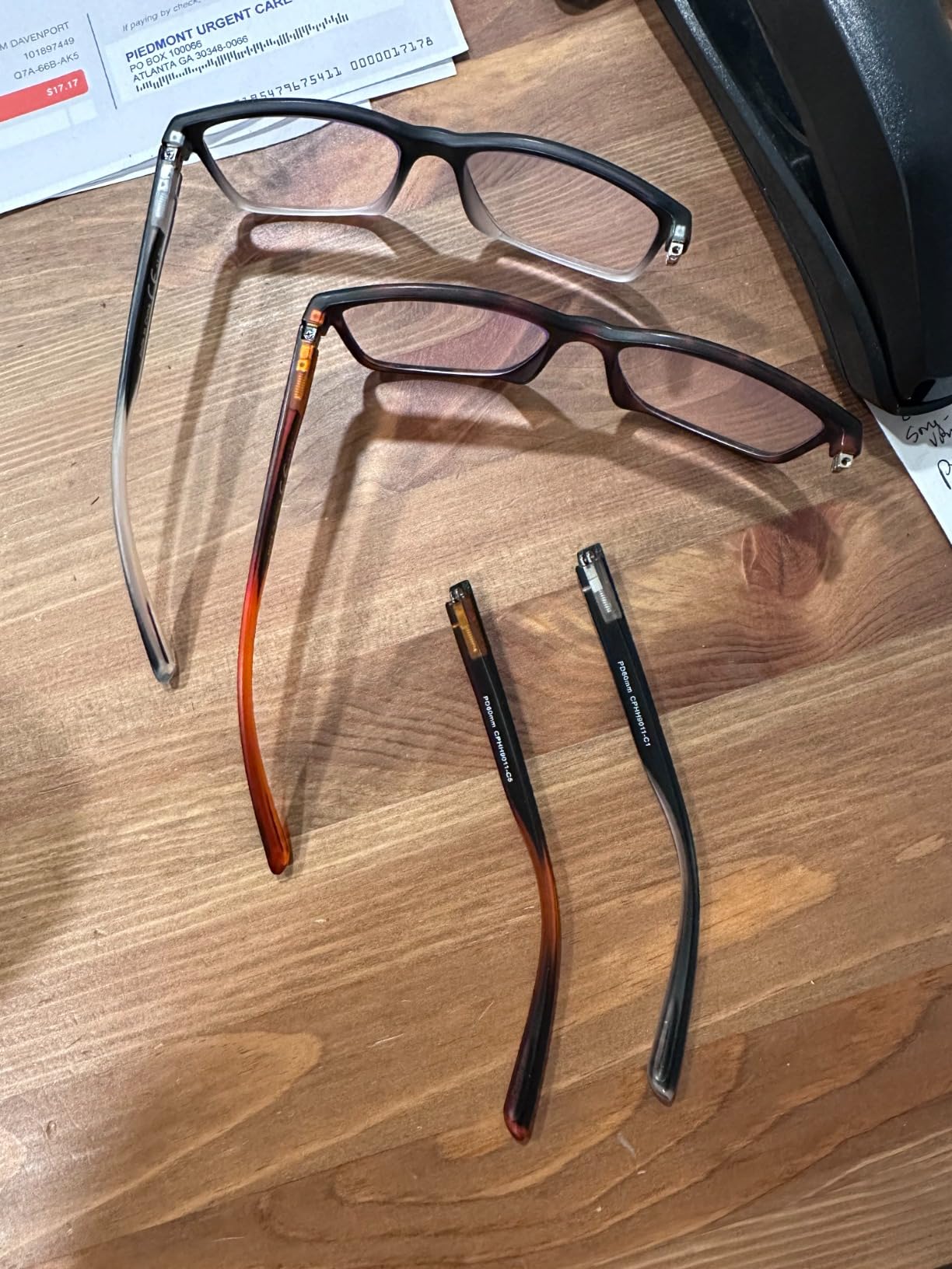 Reading Glasses for Men 4-Pack Stylish Computer Readers 1.5 | Two-Tone Frame Reader Eyeglasses with Spring Hinges, Cheaters, Blue Light Blocking Eye Glasses Anti Eye Strain Filter UV Ray customer photo 1