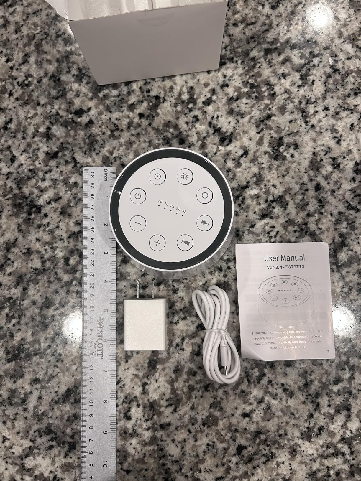 Brown Noise Sound Machine with 30 Soothing Sounds 12 Colors Night Light White Noise Machine for Adults Baby Kids Sleep Machines Memory Function 36 Volume Levels 5 Timers for Home Office Travel customer photo 2