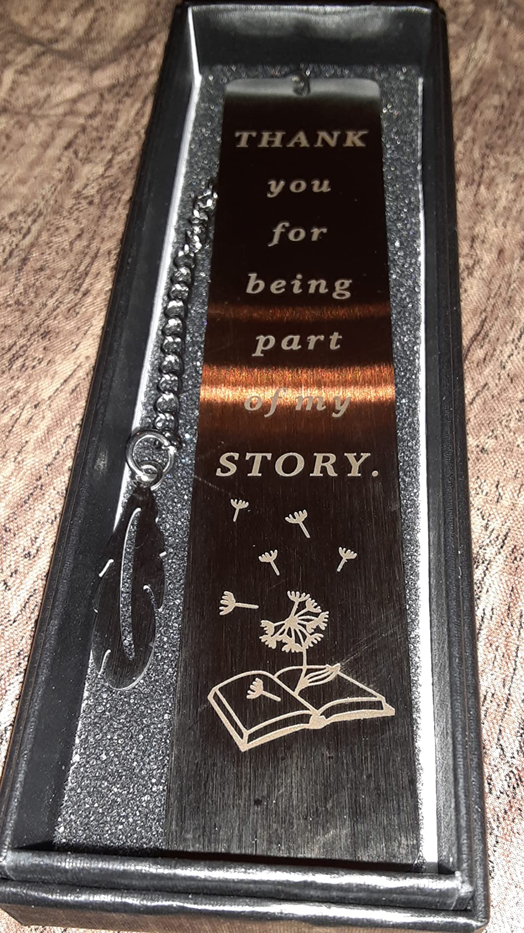 Geeice Bookmark for Women Men, Book Marks with Chain Gift for Teachers Students Book Lovers Readers Librarian, Appreciation Gifts for Graduation Retirement Birthday Christmas Day, Gift Box Packaged customer photo 1