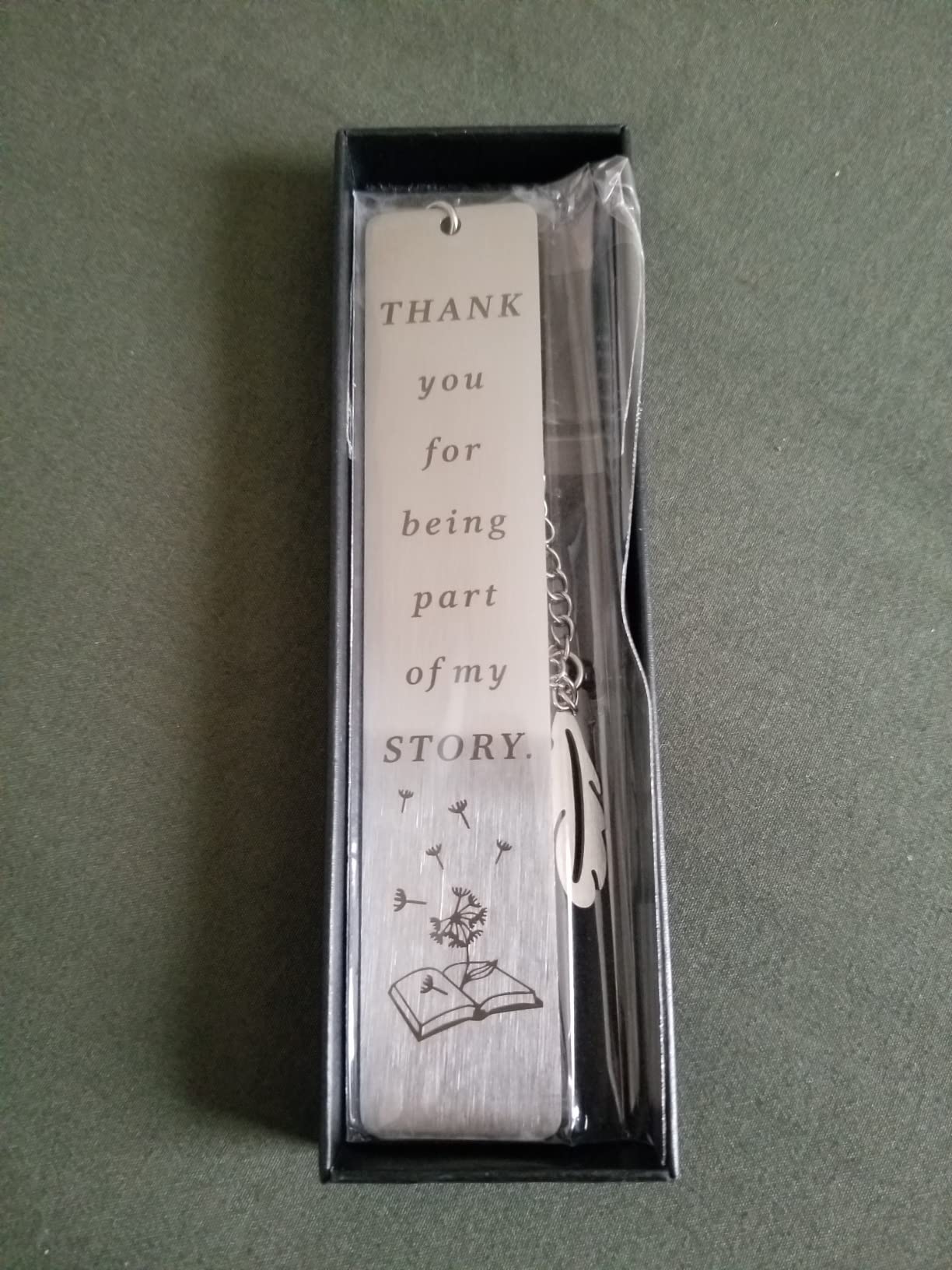 Geeice Bookmark for Women Men, Book Marks with Chain Gift for Teachers Students Book Lovers Readers Librarian, Appreciation Gifts for Graduation Retirement Birthday Christmas Day, Gift Box Packaged customer photo 2