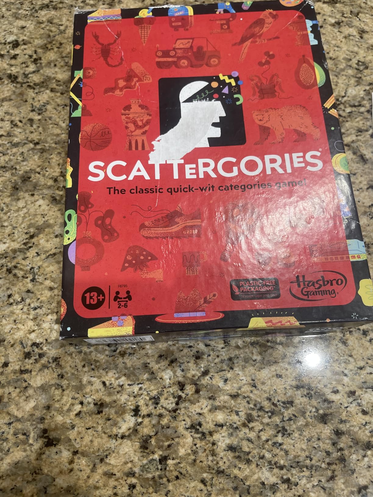 Hasbro Gaming Scattergories Classic Game, Party Game for Adults and Teens Ages 13 and up, Board Game for 2+ Players customer photo 1