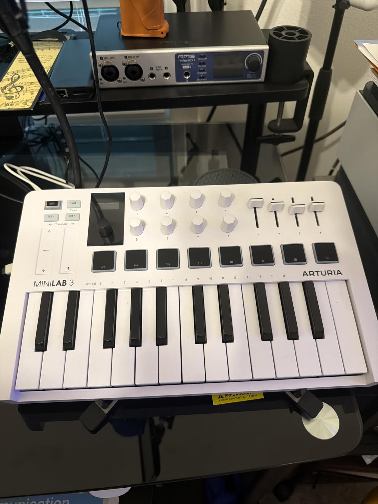 Arturia MiniLab 3 Universal MIDI Controller, White customer photo 2