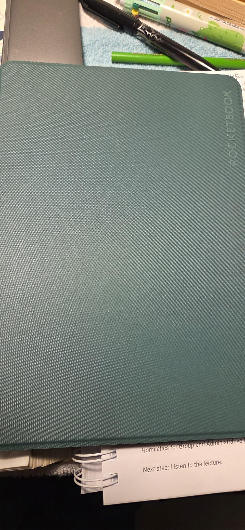 Rocketbook Pro Smart Reusable Notebook, Letter 8.5x11, Blue | Lined and Dotted Interchangeable Pages customer photo 2