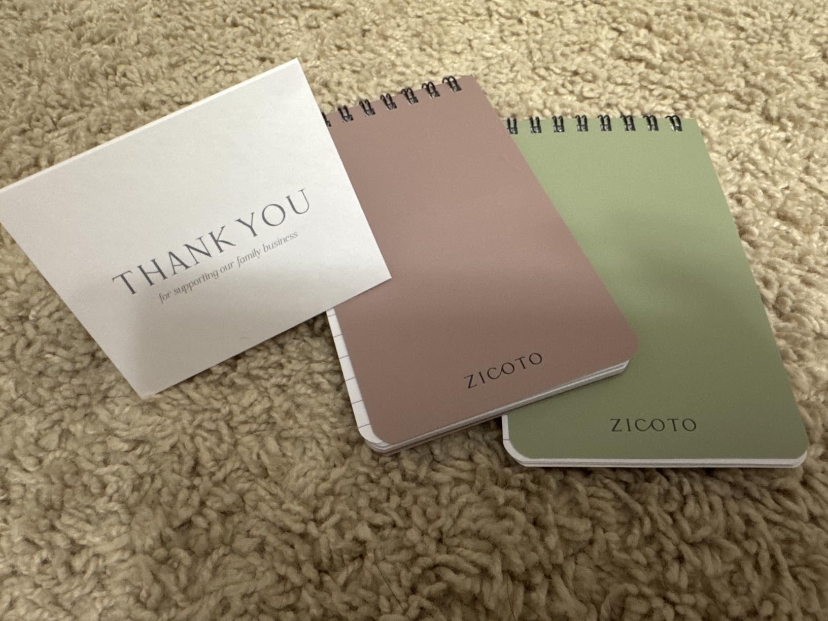 ZICOTO Aesthetic Pocket Notebooks Set Of 8 - Small 3x5 Spiral Notepads with Lined Pages customer photo 1
