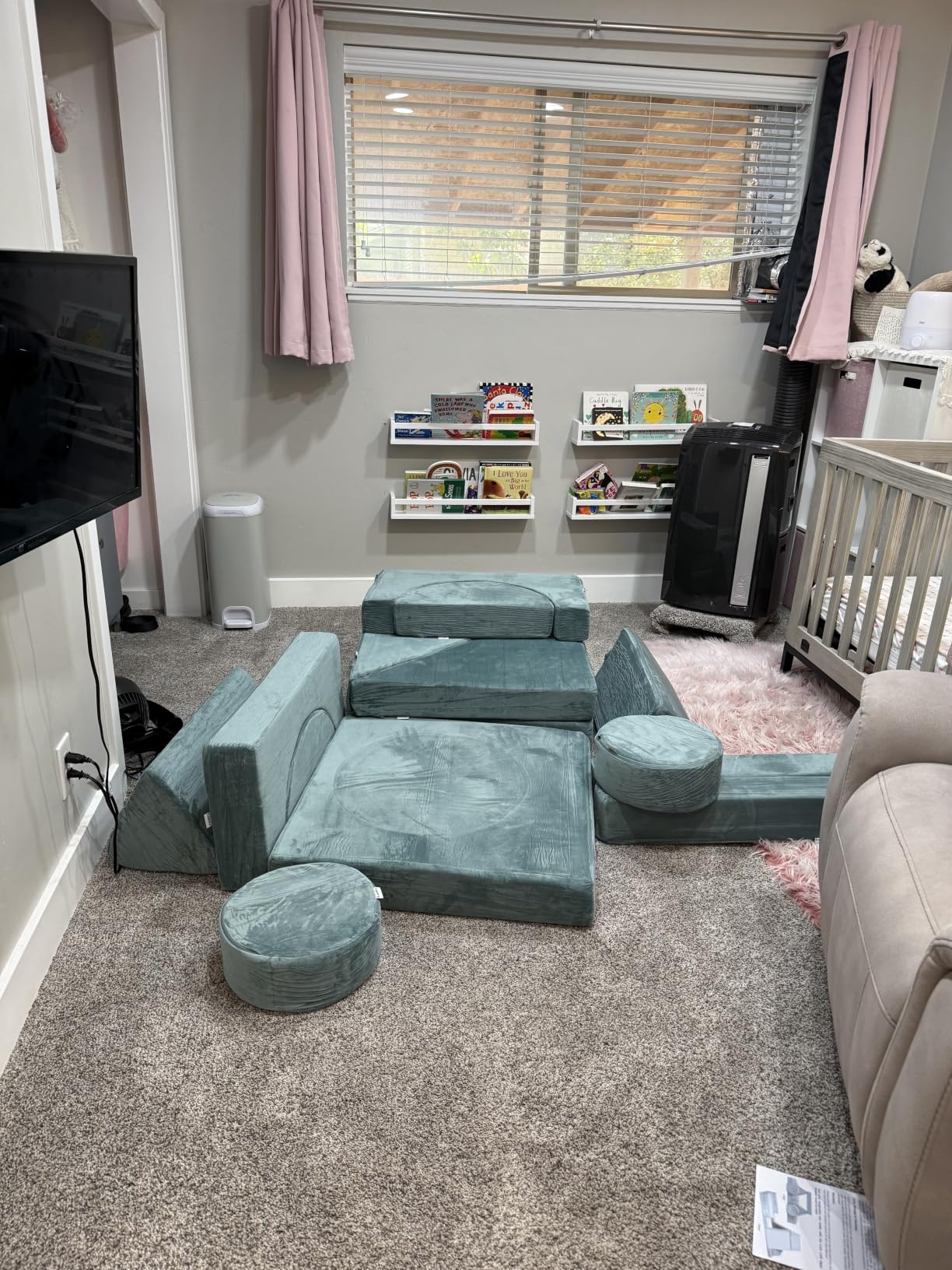 Lunix Modular Kids Play Couch, 14-Piece Sectional Sofa | Playroom furniture for building forts, slides & reading nooks - from toddlers to preteens customer photo 1