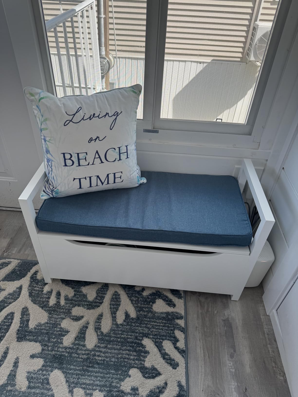 Custom Size Bench Cushions for Indoor/Outdoor Use, Ideal for Window Seat, Bay Window, Piano Bench & Patio Furniture Waterproof, Fade-Resistant, High-Density 75D Sponge, Non-slip, Removable Cover customer photo 1