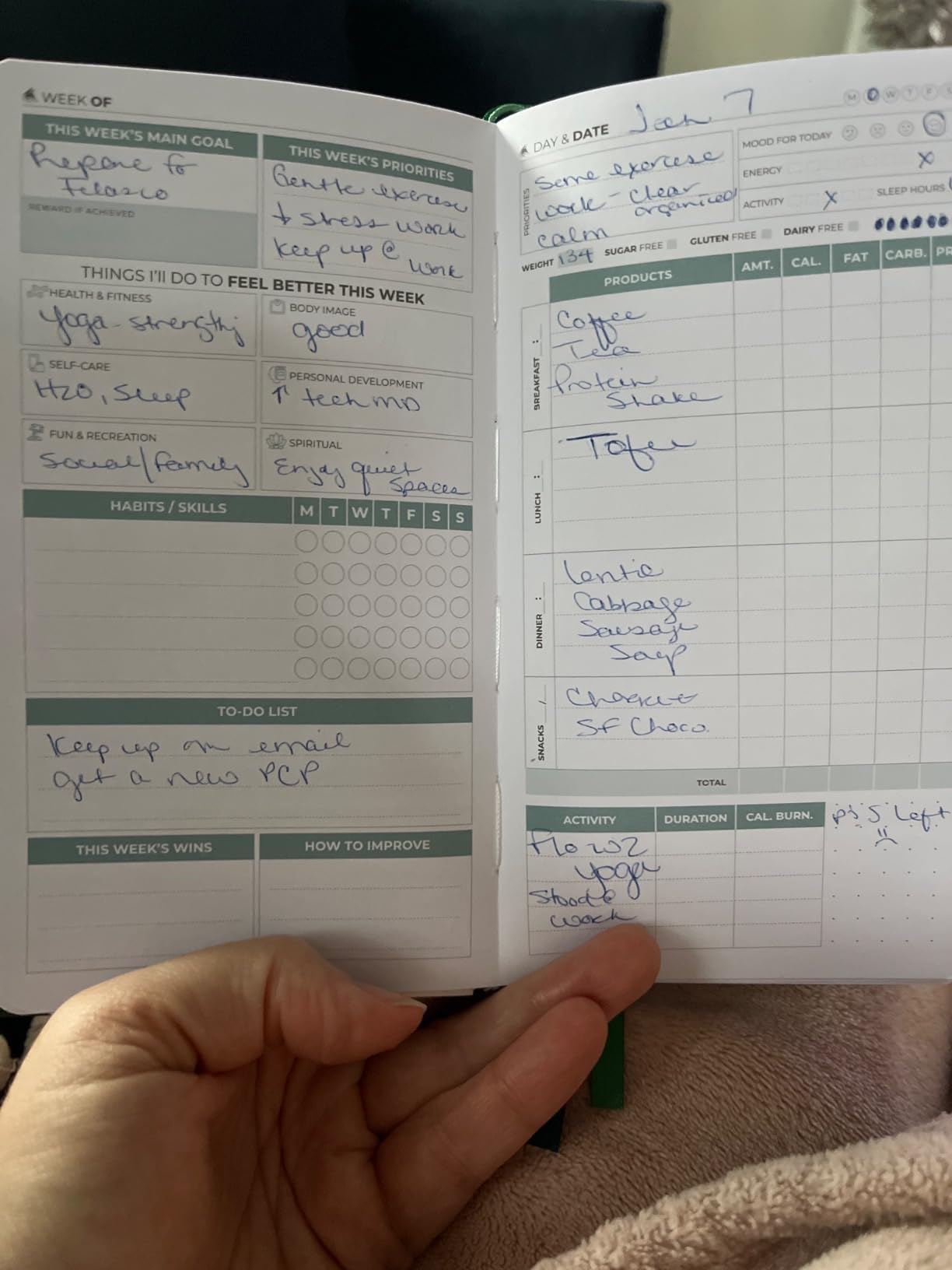 Clever Fox Wellness Planner & Food Journal Small Rose Gold | 3.9
