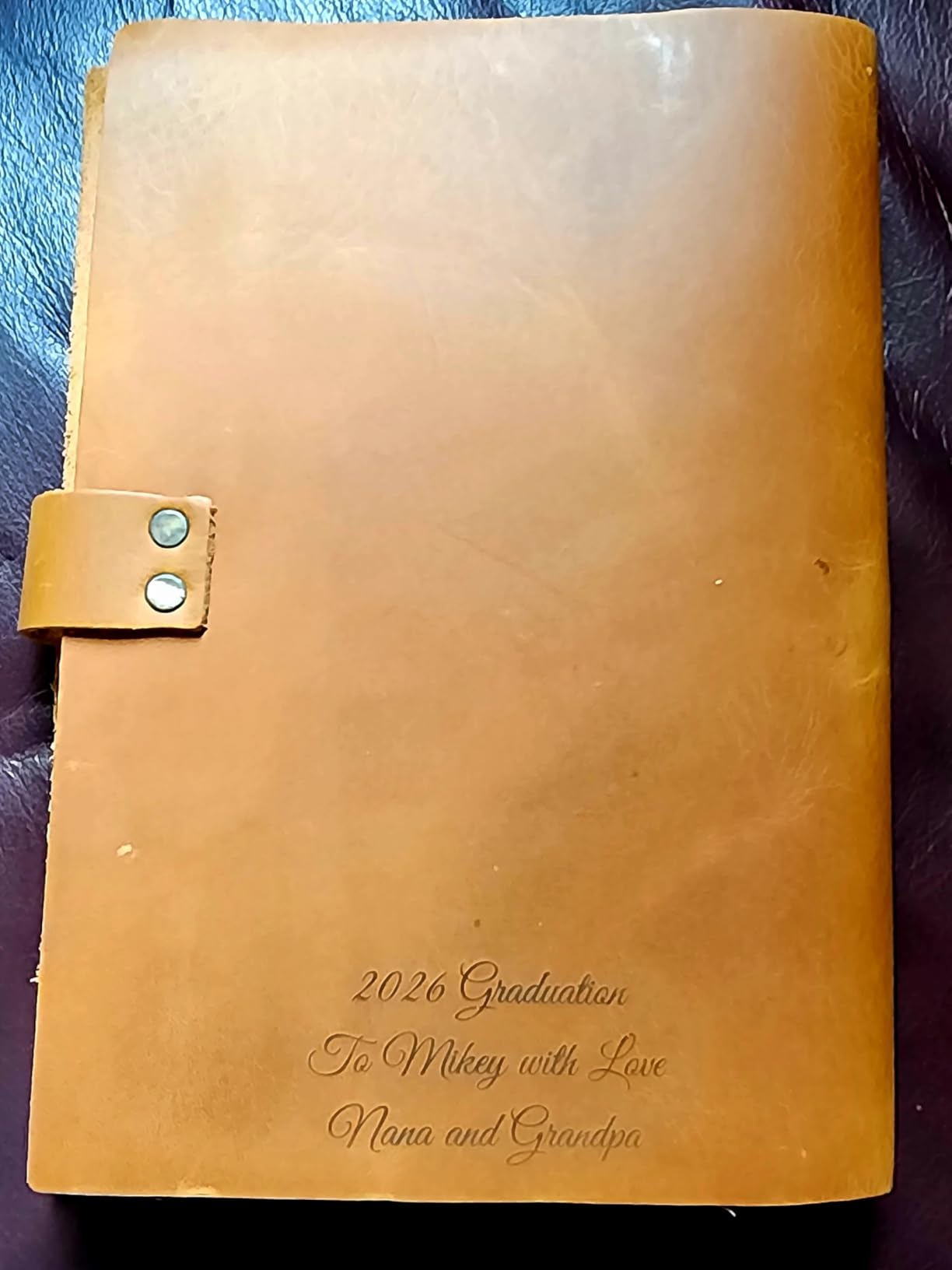 Personalized Leather Journal - Custom Engraved Refillable A5 Leather Notebook for Men & Women - Vintage Writing, Travel & Prayer Journal Gift - Customized Journals & Notebooks customer photo 2