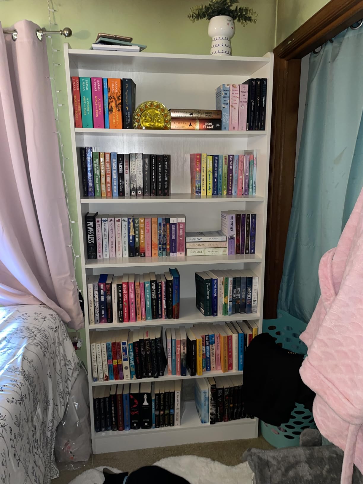 Tribesigns 72-inch Tall Bookcase, Modern 6-Tier White Library Bookshelf with Storage Shelves, Large Open Bookcases Wood Display Shelving Unit for Bedroom Living Room Office customer photo 2