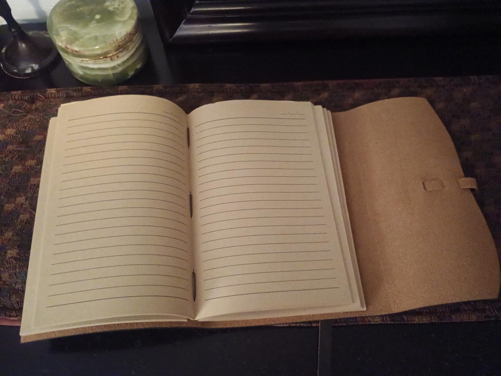 RILIHO Leather Journal Notebook - Genuine Leather Journals for Writing 260 Pages 5x7.1 Inches Vintage Journal For Man and Women Gifts For Man Artist,Travel Journal,Brown customer photo 1