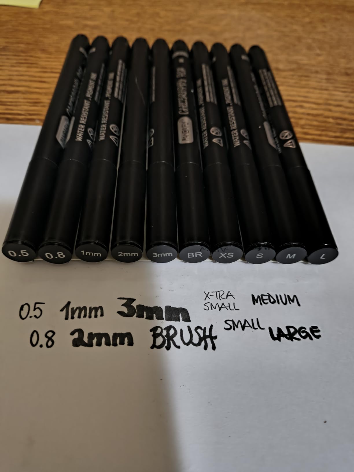 PANDAFLY Calligraphy Pens for Writing, 10 Size, Hand Lettering Pens | Brush Pens Calligraphy Set for Beginners customer photo 2