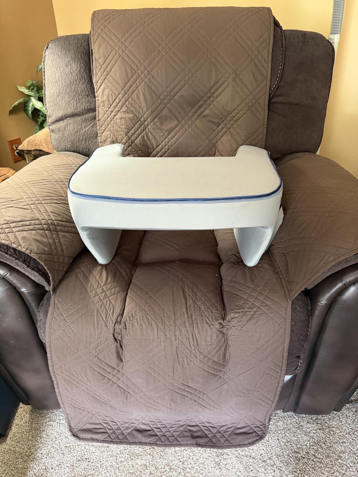 Reading Pillow with Armrests - Extra Large Memory Foam Gaming Pillow customer photo 1