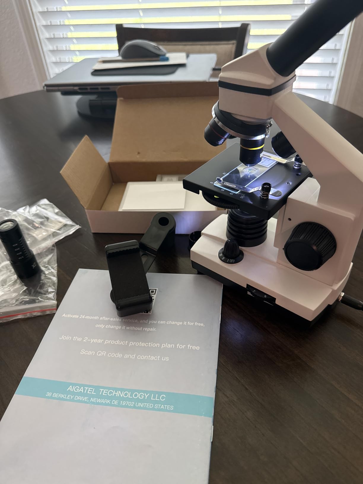 PalliPartners Compound Microscope for Adults & Students, 100X-2000X, with Slides Set & Phone Adapter customer photo 1