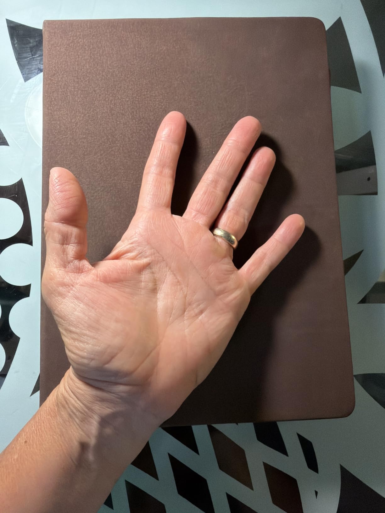 CAGIE Lined Journal Notebook for Women Men 320 Pages 100 Gsm Paper Thick Journaling Notebooks A5 Leather Journals for Writing Hardcover Journal Supplies for Work Note Taking Diary, 5.7x8.3 In, Green customer photo 1