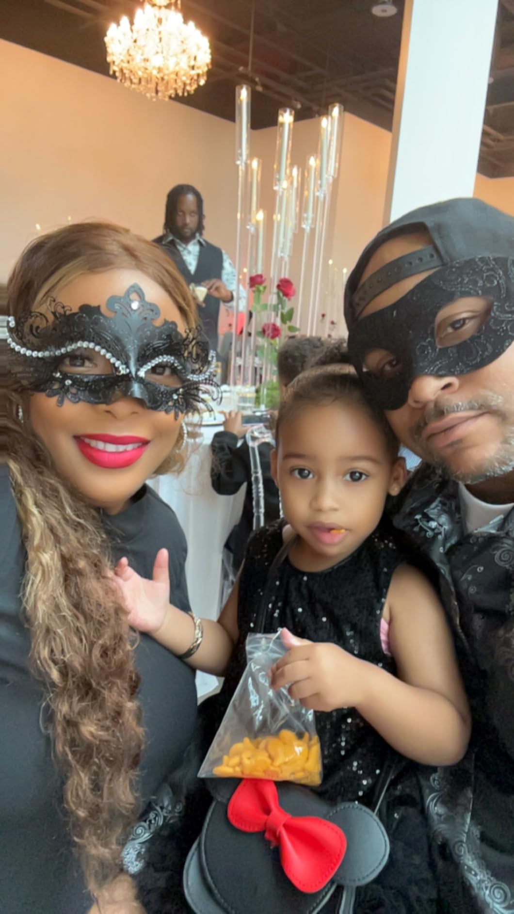 SIQUK Couple Masquerade Masks Metal Venetian Party Mask Halloween Costume Mask Mardi Gras Mask for Couples Women and Men customer photo 2
