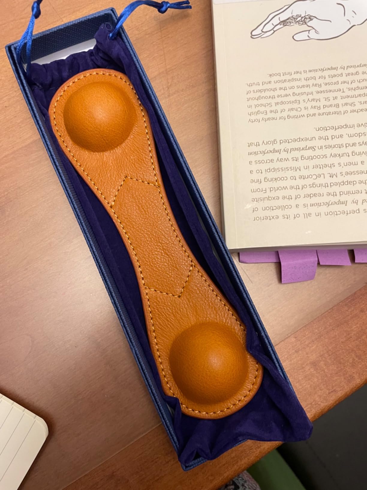Weighted Bookmark - Leather Book Page Weight Book Weights Holder customer photo 1