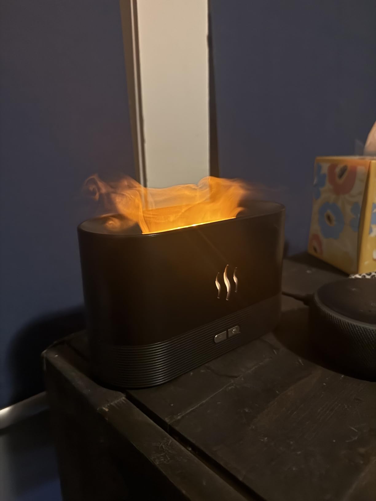 Aegci Flame Air Diffuser Humidifier, 180ML Essential Oil Diffuser with Fire Mist Effect customer photo 2