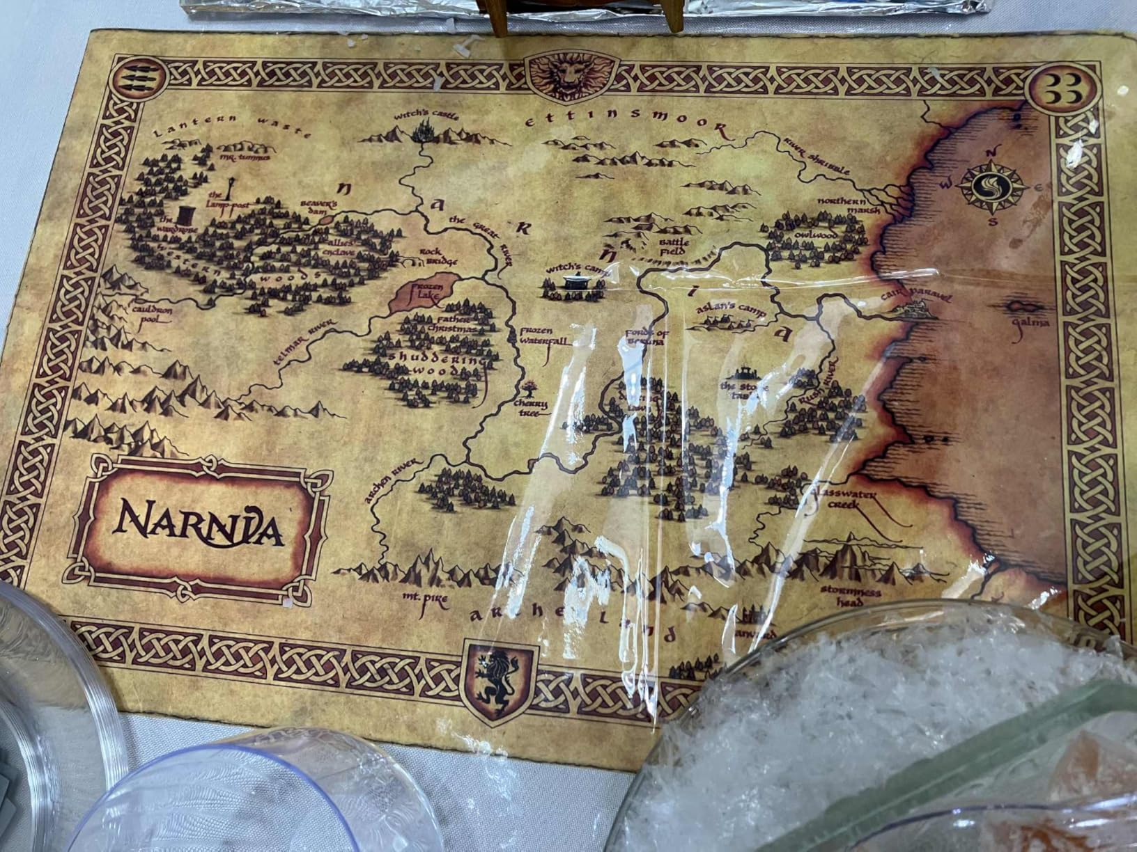 XIHOO The Chronicles of Narnia, Narnia Map Poster for Home Decor Wall Art 11x17inch (28x43cm) Frameless Gift customer photo 1