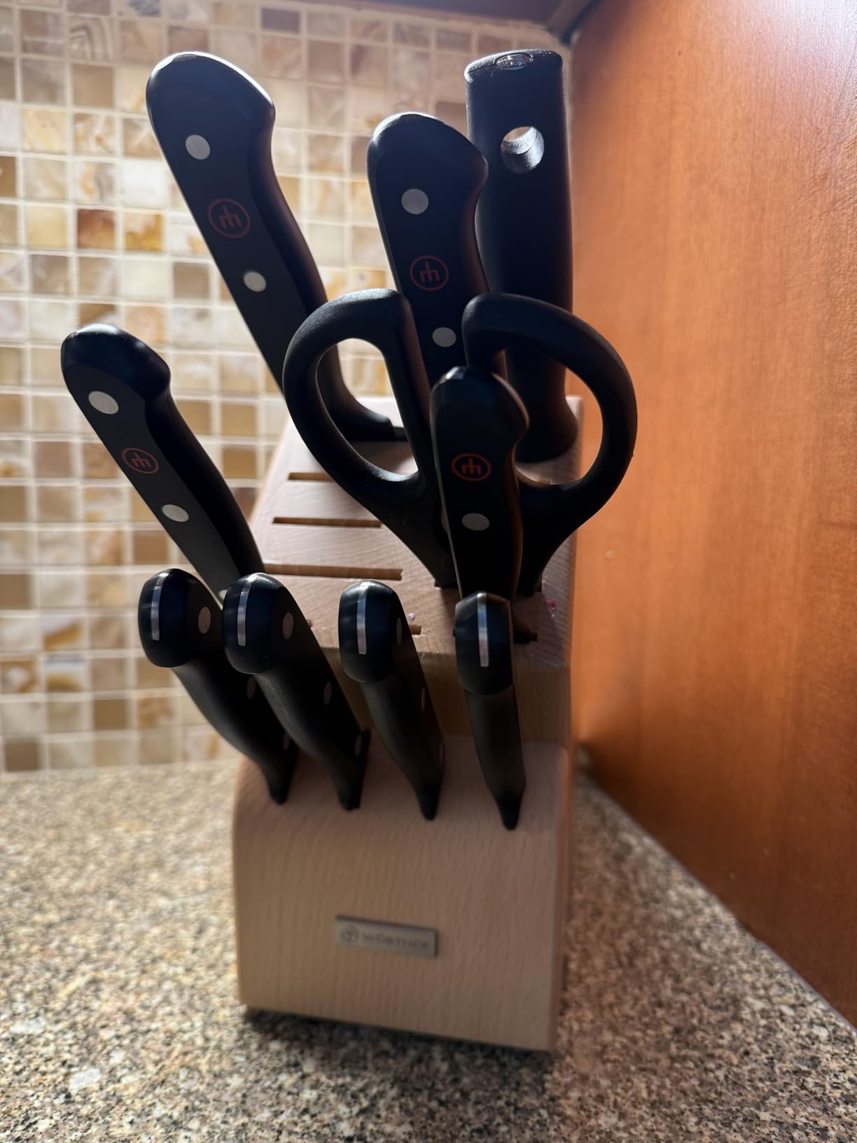 Wusthof Gourmet 11-Piece Knife Block Set, Beech Wood customer photo 2