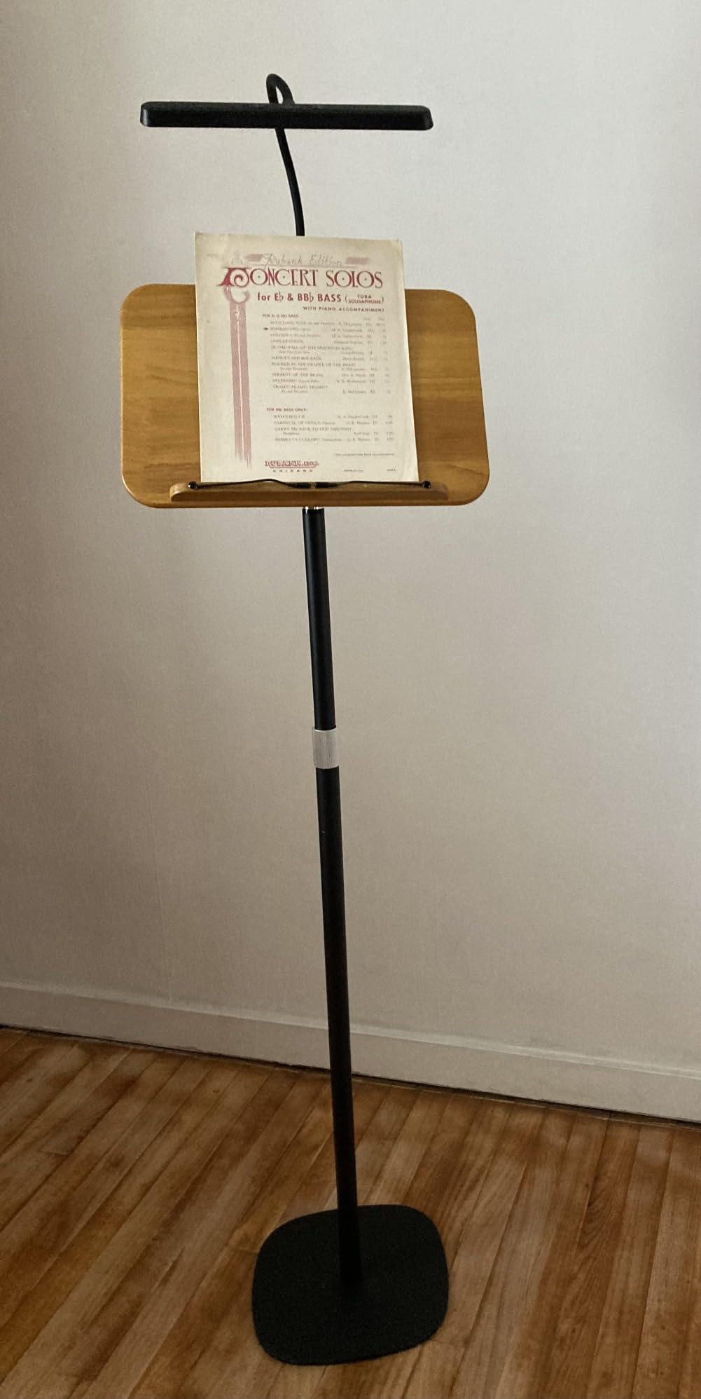 NAMON 2-in-1 Dual-use Floor & Desktop Book Stand, 100% Solid Wood, Height Adjustable from 16.5