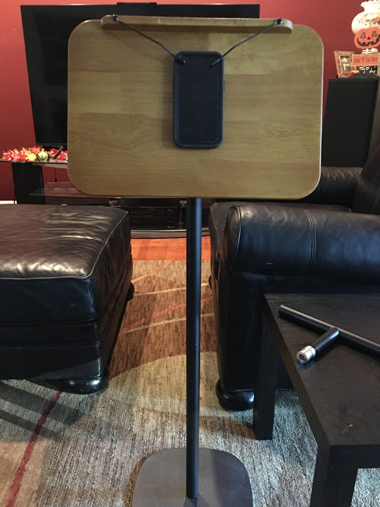 NAMON 2-in-1 Dual-use Floor & Desktop Book Stand, 100% Solid Wood, Height Adjustable from 16.5