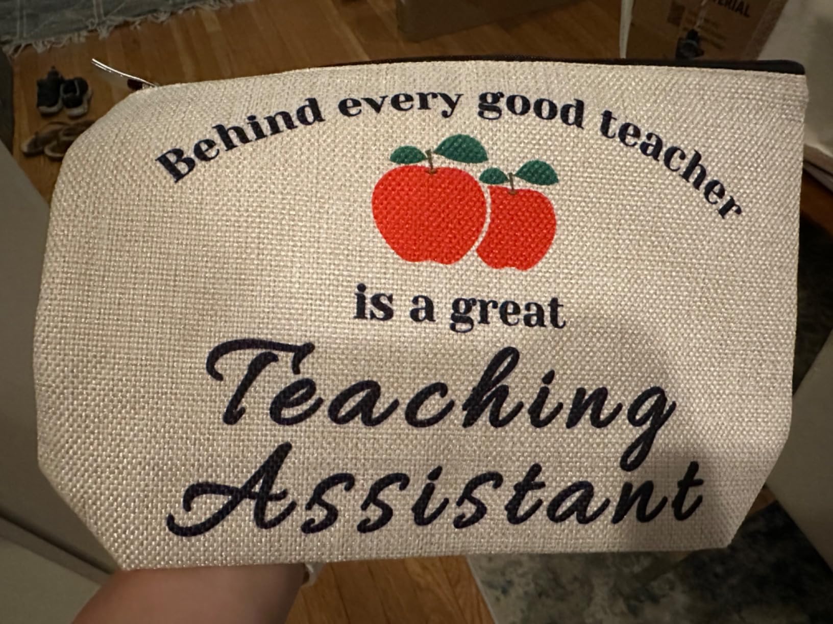 Sazuwu Grammar Teacher Appreciation Makeup Bag Funny Gifts for English Teachers Cosmetic Bag Graduation Birthday Gift Travel Pouch customer photo 1