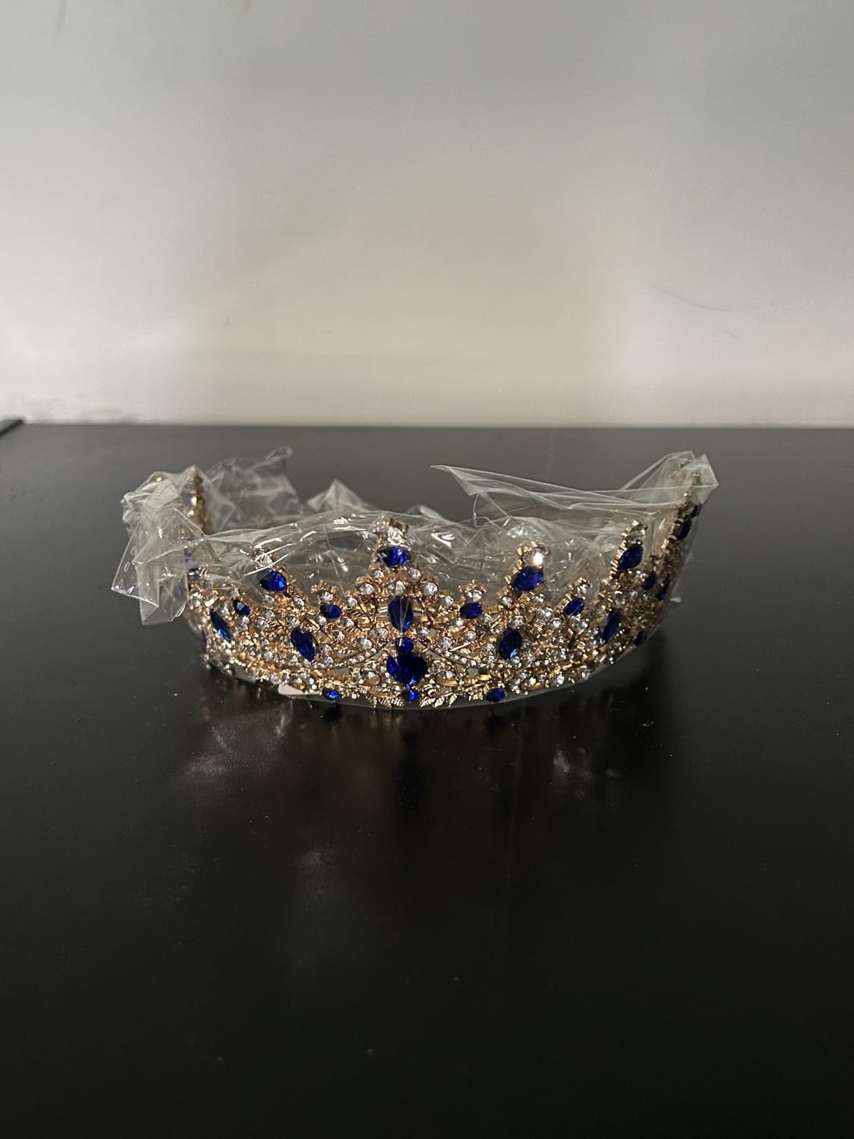 2 Pcs King and Queen Crowns Set King Crowns for Men Royal Crown with Black Rhinestone Crystal Crowns for Women Princess Crown Tiara customer photo 2