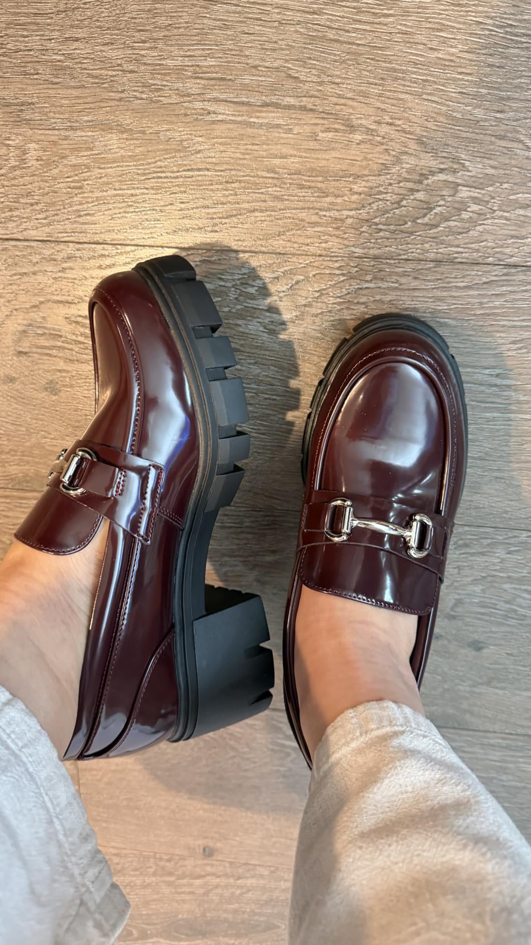 DREAM PAIRS Women's Platform Chunky Loafers customer photo 2