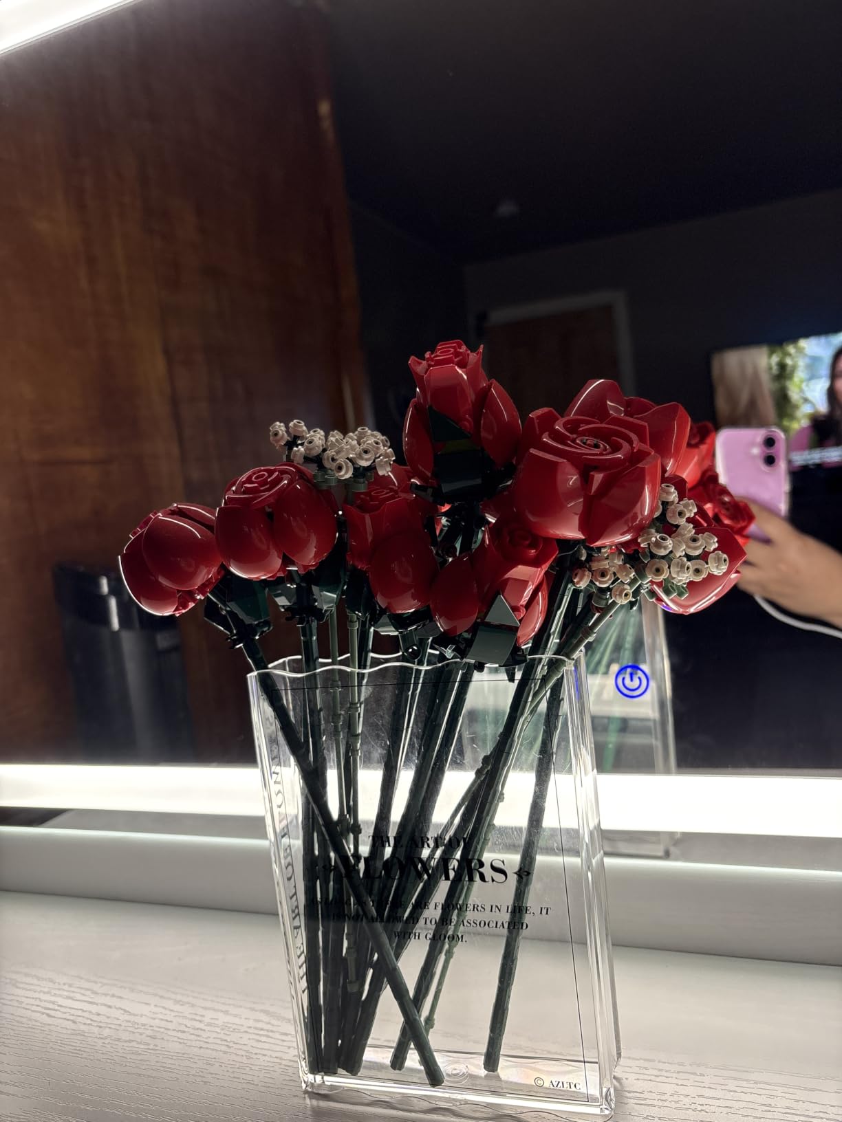 Book-Shaped Vase for Flowers - Cute Clear Flowers Vases, Book Lovers Gifts, Aesthetic Room Decor for Home, Bookshelf, Bedroom, Office customer photo 1