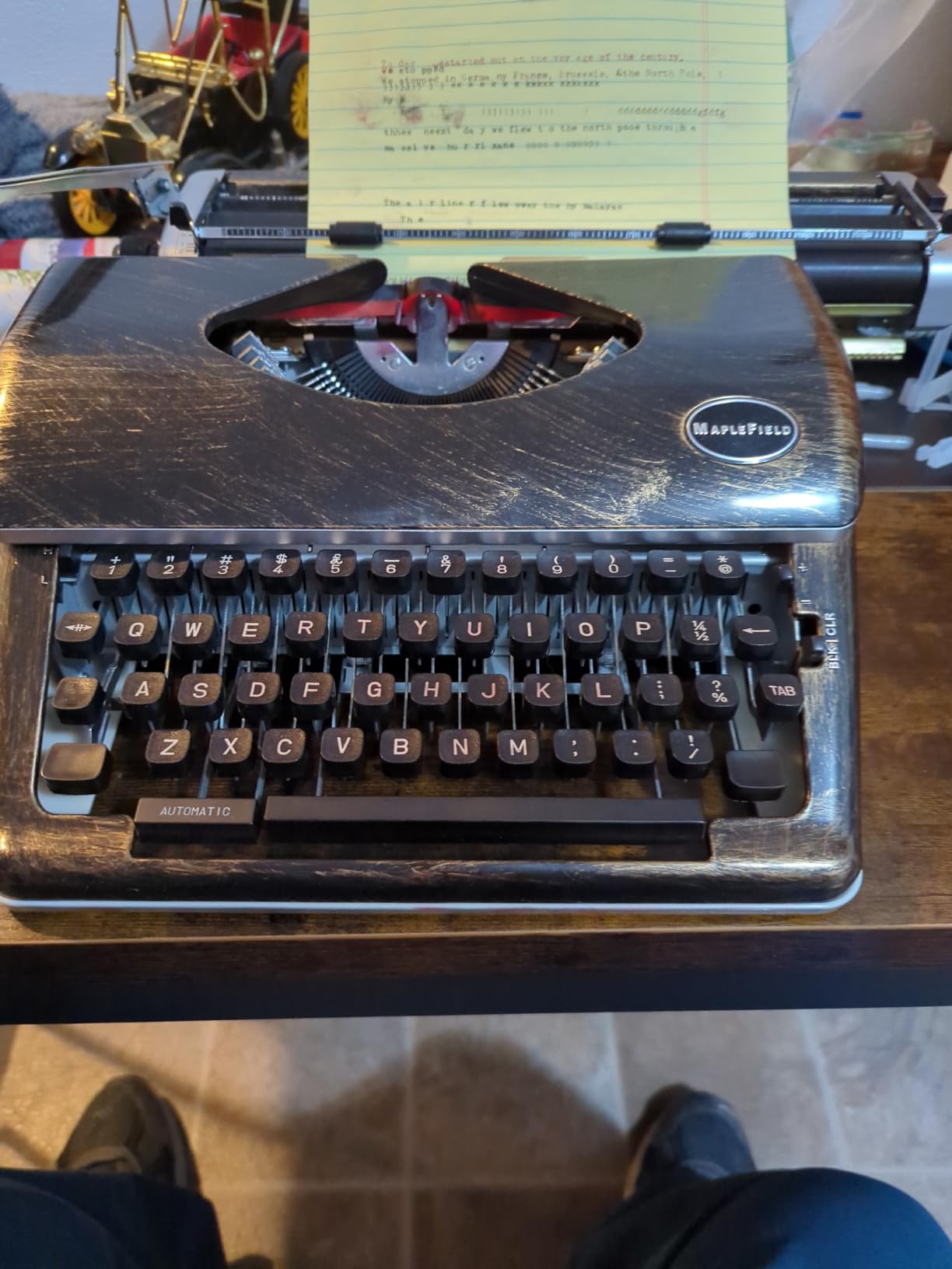 Maplefield Antique Manual Typewriter - for Journaling & Letter Writing customer photo 2