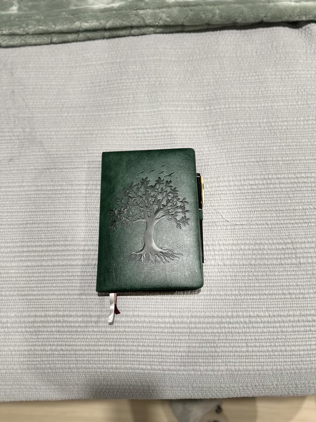 ZXHQ 360 Pages Thick Journal for Women & Men, A5 Lined Journaling Notebook for Writing, Hardcover, 100Gsm Paper, Tree of Life Design, Pen Set, Vintage Brown Edge customer photo 1