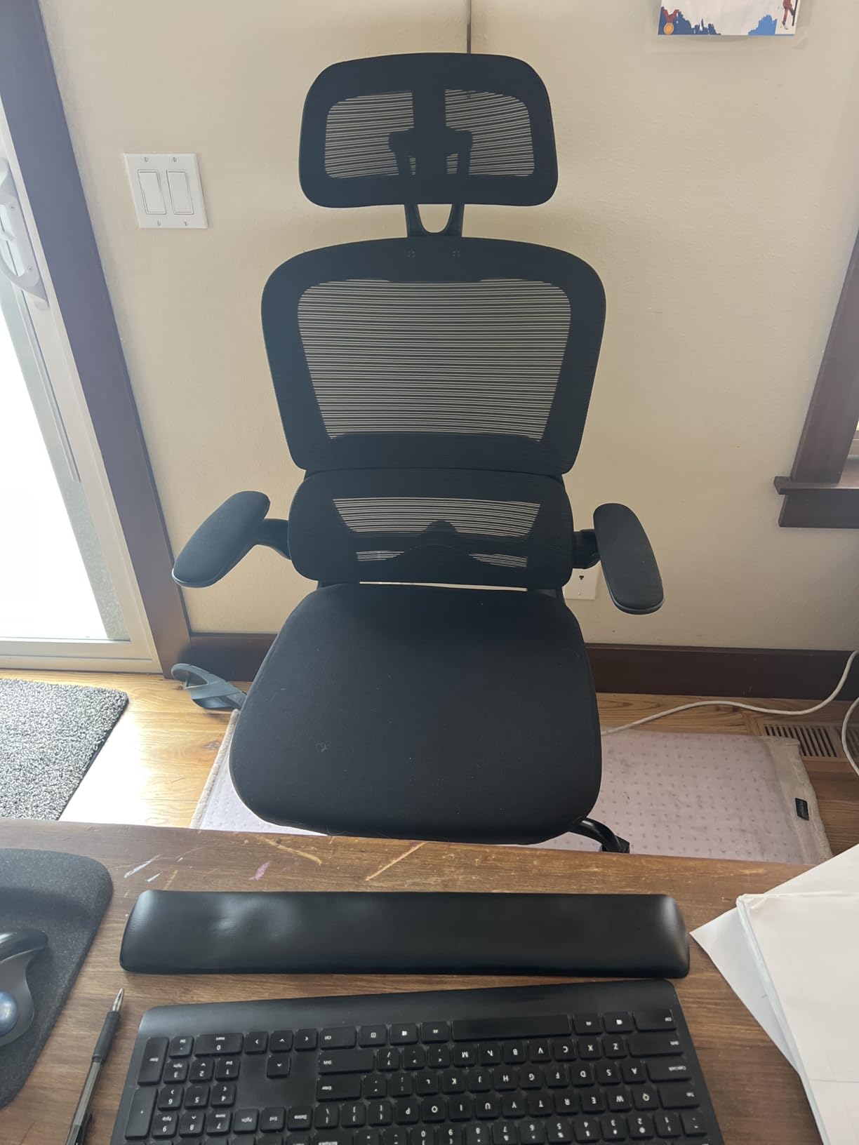 TRALT Office Chair Ergonomic Desk Chair - Gaming Chair with Lumbar Support | 330 LBS Home Office Desk Chairs with Headrest, Flip-up Armrests, Comfortable Computer Chairs (1, Black) customer photo 2
