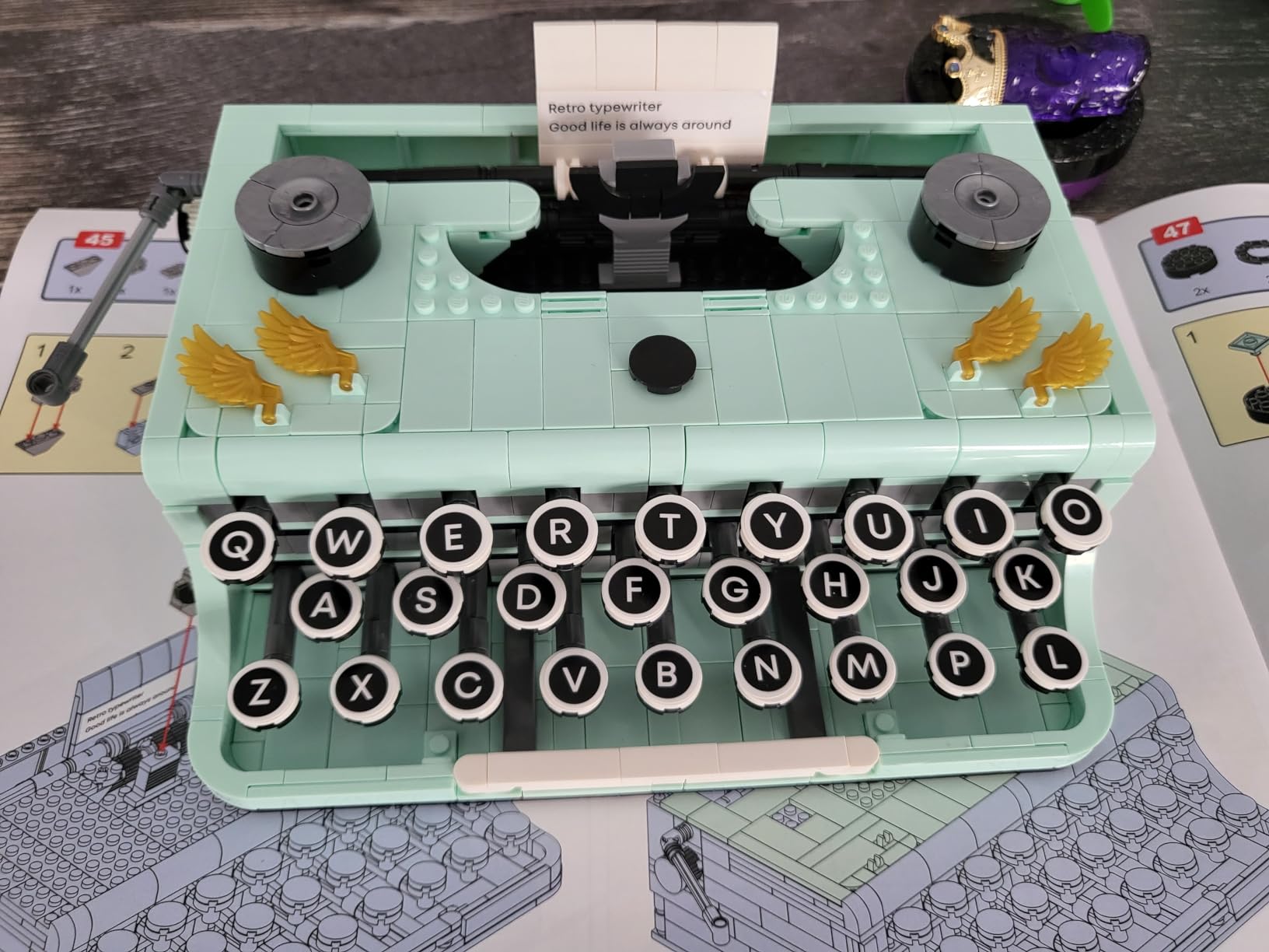 ELAICREE Ideas Retro Typewriter Building Set for Adults, 820PCS customer photo 1