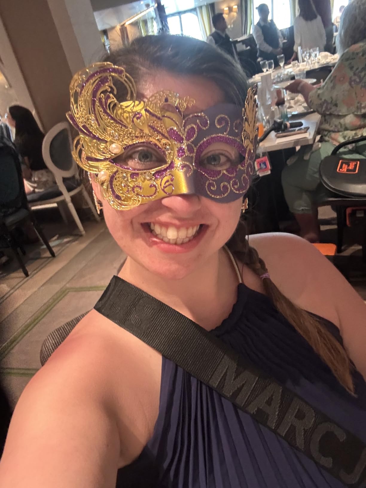 2025 New Black Masquerade Mask for Women-Peacock Metal Lady Masquerade Venetian Mask- Mascarade Mask for Women Butterfly -Perfect for Mardi Gras, Halloween Parties, Costume Party, Carnivals, Wedding customer photo 1