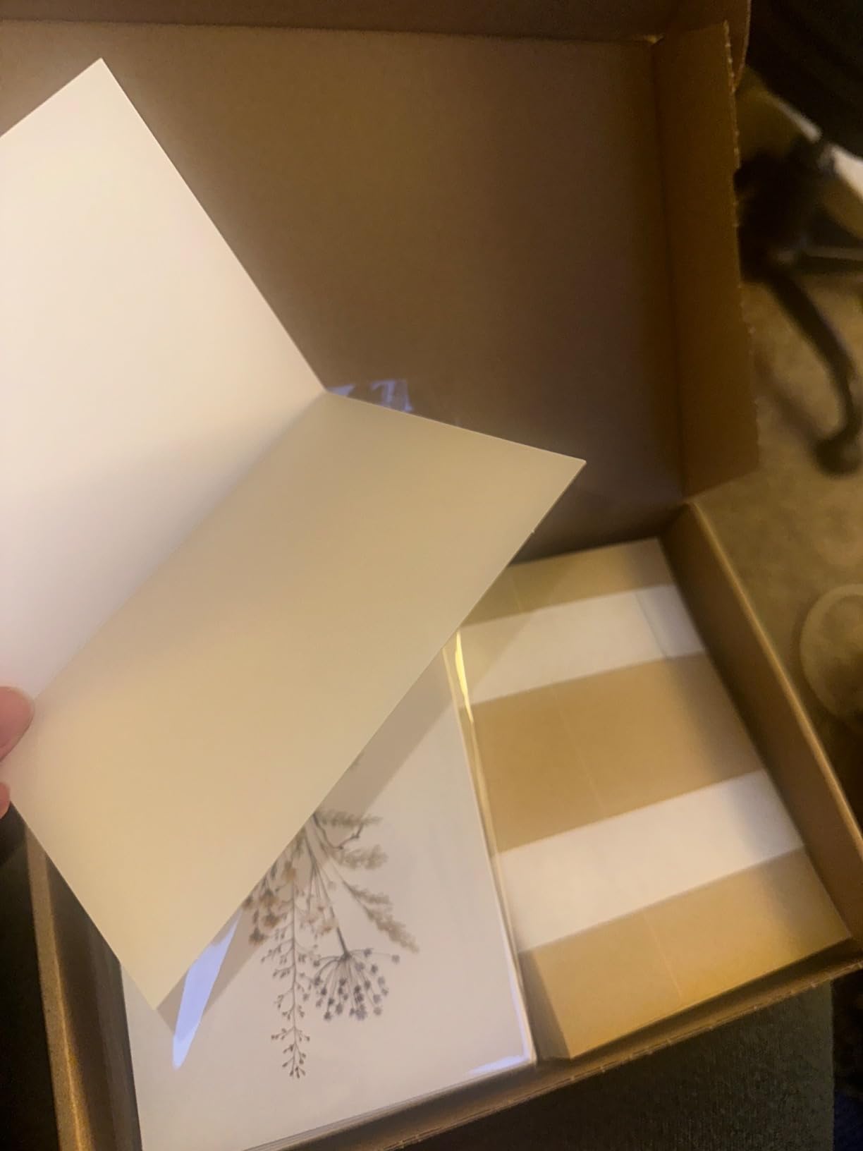 slapaflife Blank Cards, Blank Greeting Cards 4x6, 40Pack - Elegant Floral Design Blank Greeting Cards, Note Cards with Matching Peel-and-Seal Rustic Envelopes customer photo 1