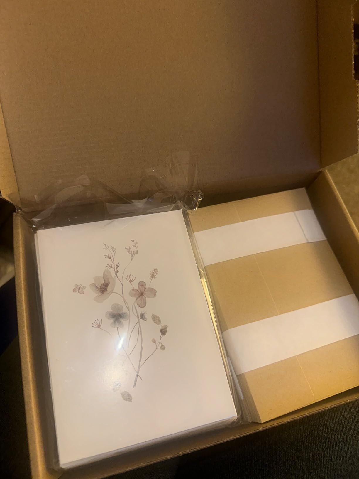 slapaflife Blank Cards, Blank Greeting Cards 4x6, 40Pack - Elegant Floral Design Blank Greeting Cards, Note Cards with Matching Peel-and-Seal Rustic Envelopes customer photo 2