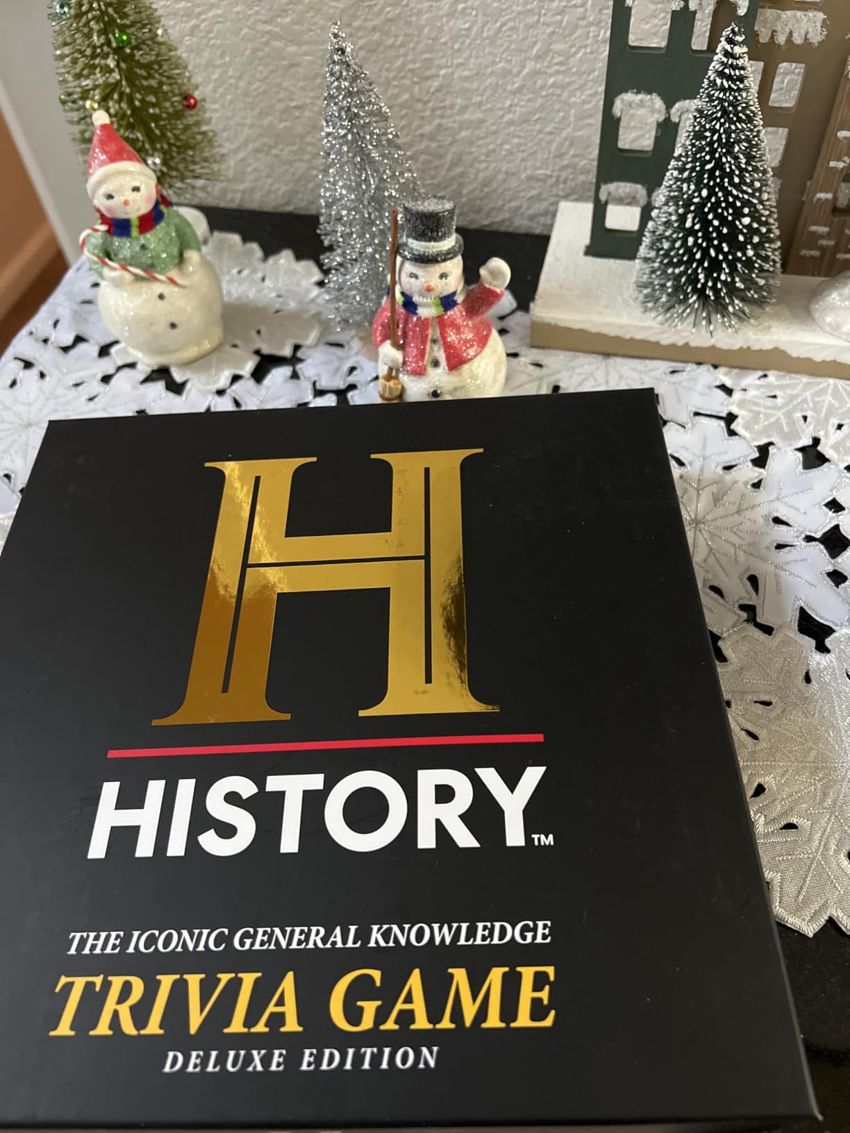 HISTORY Channel Trivia Game Deluxe - 2400 General Knowledge Questions Including 80s & 90s Trivia | HISTORY Trivia Card & Party Game for Adults, Families & Board Game Night - Great Gift for Dad & Gen X customer photo 1